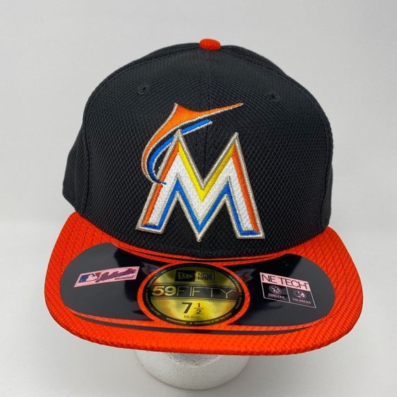 NWT Miami Marlins Diamond New Era Fitted Hat - Picture 1 of 8